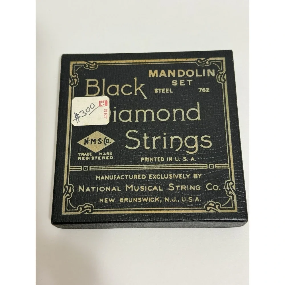 Vintage NOS - Black Diamond Mandolin Strings #762 Silver Plated Copper/Steel